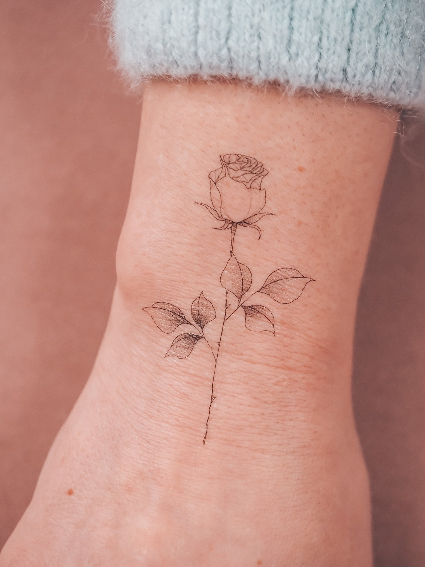 All birthflowers in one set (4×), temporary tattoos