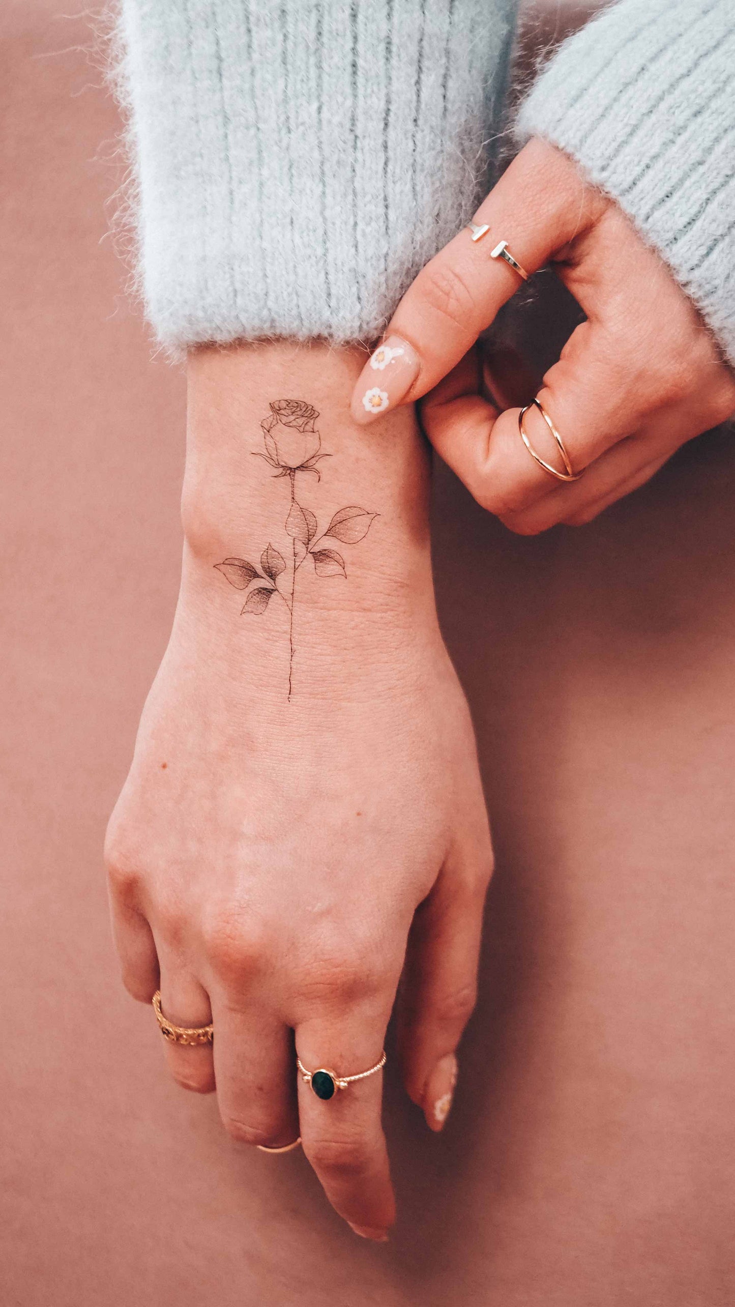Birthflowers January–June, temporary tattoos